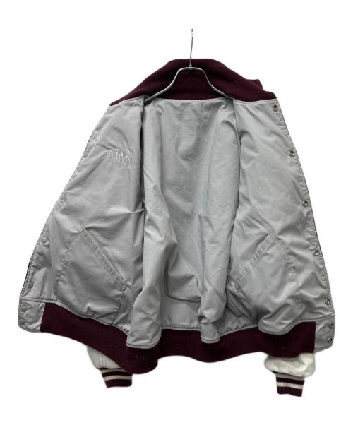 butwin（バトウィン）butwin (バトウィン) スタジャン ブラウン×ホワイト サイズ:Ｌの古着・服飾アイテム