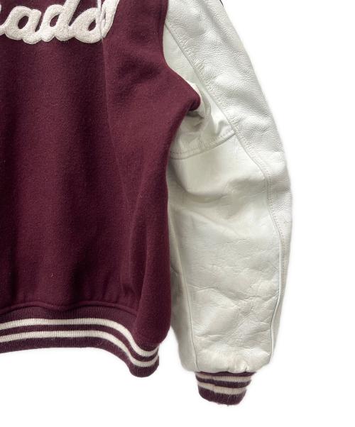 butwin（バトウィン）butwin (バトウィン) スタジャン ブラウン×ホワイト サイズ:Ｌの古着・服飾アイテム