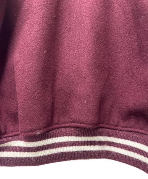 butwin（バトウィン）butwin (バトウィン) スタジャン ブラウン×ホワイト サイズ:Ｌの古着・服飾アイテム