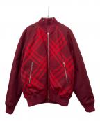 BURBERRYバーバリー）の古着「リバーシブルボンバージャケット」｜レッド
