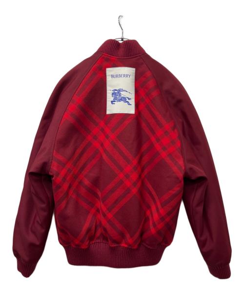 BURBERRY（バーバリー）BURBERRY (バーバリー) リバーシブルボンバージャケット レッド サイズ:Ｓの古着・服飾アイテム