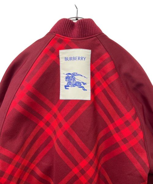 BURBERRY（バーバリー）BURBERRY (バーバリー) リバーシブルボンバージャケット レッド サイズ:Ｓの古着・服飾アイテム