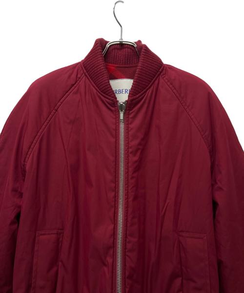BURBERRY（バーバリー）BURBERRY (バーバリー) リバーシブルボンバージャケット レッド サイズ:Ｓの古着・服飾アイテム
