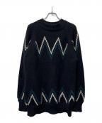 maison kitsuneメゾンキツネ）の古着「厚手ニット」｜ブラック