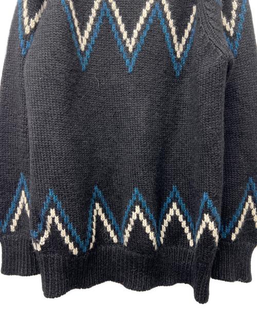 maison kitsune（メゾンキツネ）maison kitsune (メゾンキツネ) 厚手ニット ブラック サイズ:記載なしの古着・服飾アイテム