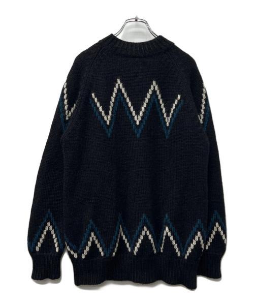 maison kitsune（メゾンキツネ）maison kitsune (メゾンキツネ) 厚手ニット ブラック サイズ:記載なしの古着・服飾アイテム