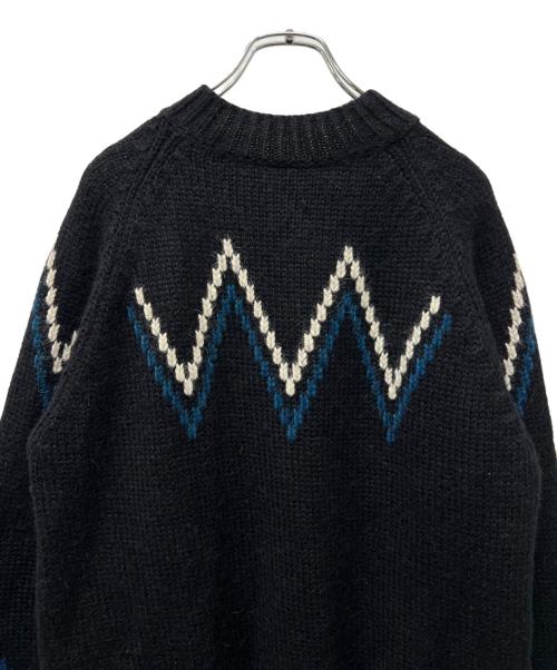 maison kitsune（メゾンキツネ）maison kitsune (メゾンキツネ) 厚手ニット ブラック サイズ:記載なしの古着・服飾アイテム