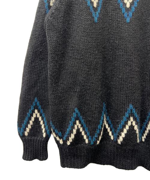 maison kitsune（メゾンキツネ）maison kitsune (メゾンキツネ) 厚手ニット ブラック サイズ:記載なしの古着・服飾アイテム