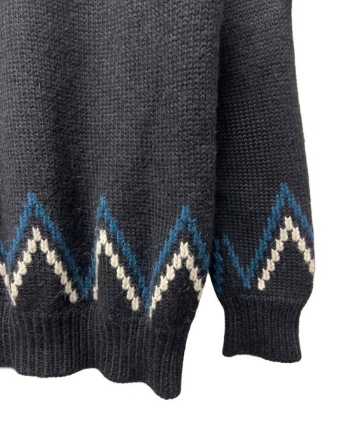 maison kitsune（メゾンキツネ）maison kitsune (メゾンキツネ) 厚手ニット ブラック サイズ:記載なしの古着・服飾アイテム