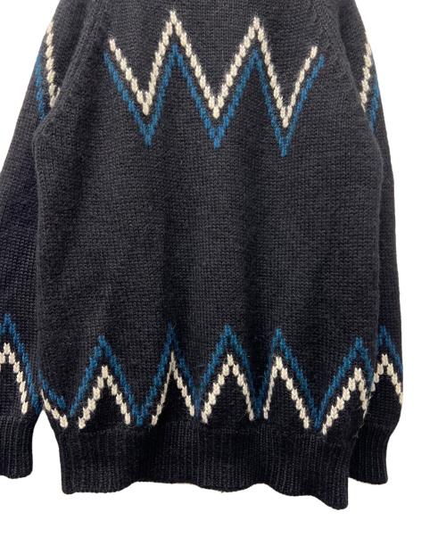 maison kitsune（メゾンキツネ）maison kitsune (メゾンキツネ) 厚手ニット ブラック サイズ:記載なしの古着・服飾アイテム