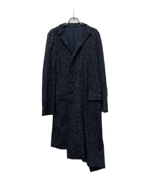Y's（ワイズ）Y's (ワイズ) アシンメトリーコート ネイビー サイズ:２の古着・服飾アイテム