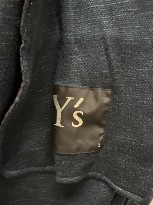 Y's（ワイズ）Y's (ワイズ) アシンメトリーコート ネイビー サイズ:２の古着・服飾アイテム