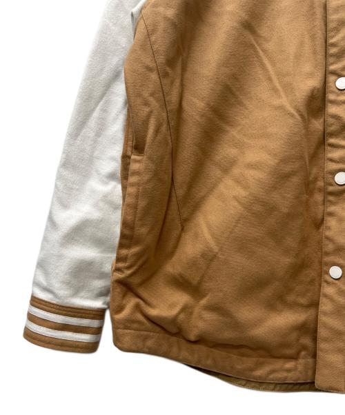 LACOSTE（ラコステ）LACOSTE (ラコステ) リバーシブルシャツジャケット ベージュ×ホワイト サイズ:３９の古着・服飾アイテム