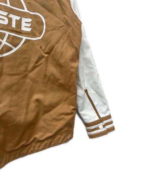 LACOSTE（ラコステ）LACOSTE (ラコステ) リバーシブルシャツジャケット ベージュ×ホワイト サイズ:３９の古着・服飾アイテム