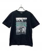 maison kitsuneメゾンキツネ）の古着「半袖カットソー」｜ブラック