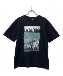 maison kitsune（メゾンキツネ）の古着「半袖カットソー」｜ブラック