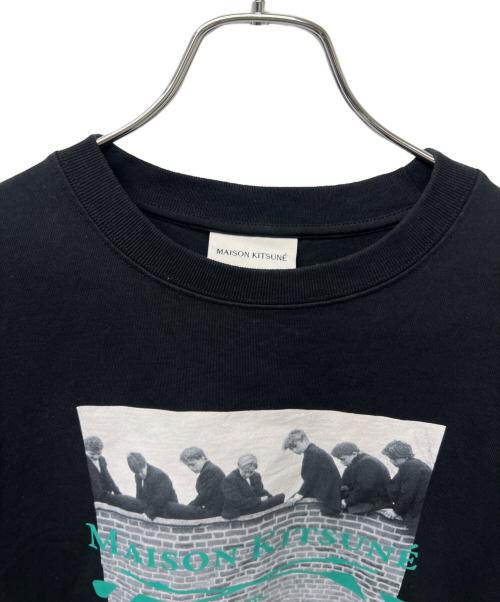 maison kitsune（メゾンキツネ）maison kitsune (メゾンキツネ) 半袖カットソー ブラック サイズ:Ｓの古着・服飾アイテム