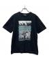 maison kitsune（メゾンキツネ）の古着「半袖カットソー」｜ブラック