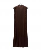 PLEATS PLEASEプリーツプリーズ）の古着「MONTHLY COLORS : NOVEMBER DRESS」｜ブラウン