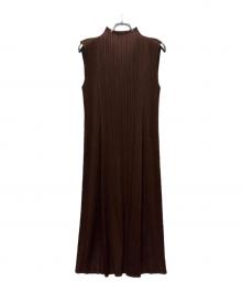 PLEATS PLEASE（プリーツプリーズ）の古着「MONTHLY COLORS : NOVEMBER DRESS」｜ブラウン