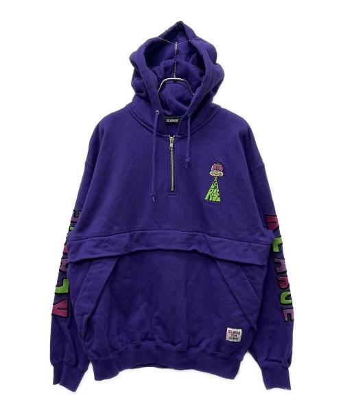 X-LARGE（エクストララージ）X-LARGE (エクストララージ) ハーフジップパーカー パープル サイズ:Mの古着・服飾アイテム