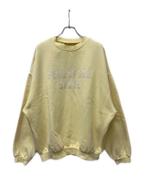 FOG ESSENTIALS（フィアオブゴッド エッセンシャル）FOG ESSENTIALS (フィアオブゴッド エッセンシャル) クルーネックスウェット イエロー サイズ:ＸＳの古着・服飾アイテム