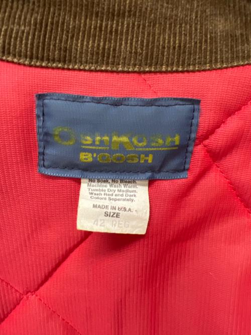 OSH KOSH B'gosh（オシュコシュ ビゴッシュ）OSH KOSH B'gosh (オシュコシュ ビゴッシュ) ダックジャケット キャメル サイズ:４２の古着・服飾アイテム