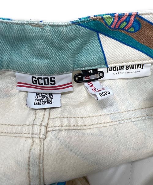 GCDS（ジーシーディーエス）GCDS (ジーシーディーエス) デニムパンツ ホワイト サイズ:２８の古着・服飾アイテム