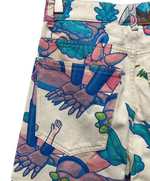 GCDS（ジーシーディーエス）GCDS (ジーシーディーエス) デニムパンツ ホワイト サイズ:２８の古着・服飾アイテム