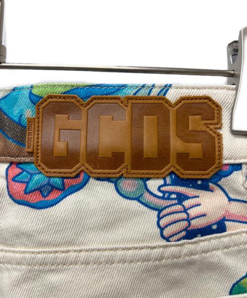 GCDS（ジーシーディーエス）GCDS (ジーシーディーエス) デニムパンツ ホワイト サイズ:２８の古着・服飾アイテム