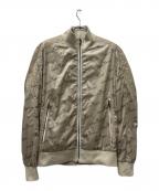EMPORIO ARMANIエンポリオ アルマーニ）の古着「ロゴジップジャケット」｜ベージュ