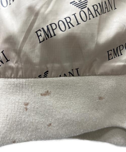 EMPORIO ARMANI（エンポリオ アルマーニ）EMPORIO ARMANI (エンポリオ アルマーニ) ロゴジップジャケット ベージュ サイズ:５０の古着・服飾アイテム