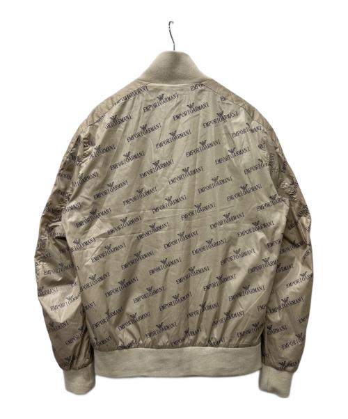 EMPORIO ARMANI（エンポリオ アルマーニ）EMPORIO ARMANI (エンポリオ アルマーニ) ロゴジップジャケット ベージュ サイズ:５０の古着・服飾アイテム