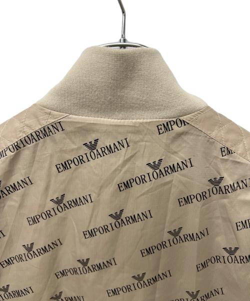 EMPORIO ARMANI（エンポリオ アルマーニ）EMPORIO ARMANI (エンポリオ アルマーニ) ロゴジップジャケット ベージュ サイズ:５０の古着・服飾アイテム