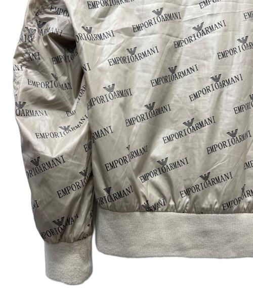 EMPORIO ARMANI（エンポリオ アルマーニ）EMPORIO ARMANI (エンポリオ アルマーニ) ロゴジップジャケット ベージュ サイズ:５０の古着・服飾アイテム