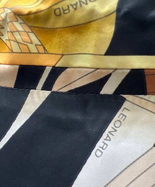 LEONARD（レオナール）LEONARD (レオナール) ジップベスト ブラック×オレンジ サイズ:42の古着・服飾アイテム