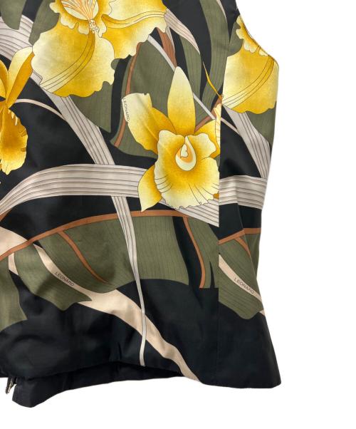 LEONARD（レオナール）LEONARD (レオナール) ジップベスト ブラック×オレンジ サイズ:42の古着・服飾アイテム