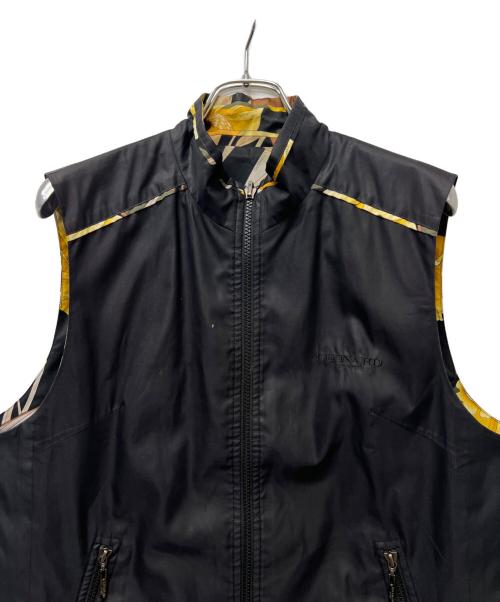 LEONARD（レオナール）LEONARD (レオナール) ジップベスト ブラック×オレンジ サイズ:42の古着・服飾アイテム