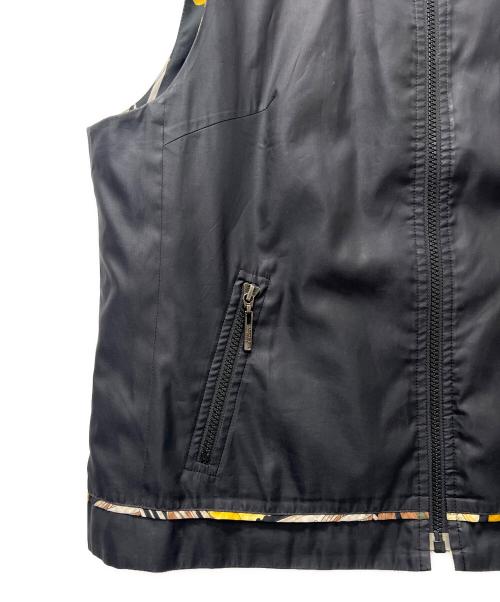 LEONARD（レオナール）LEONARD (レオナール) ジップベスト ブラック×オレンジ サイズ:42の古着・服飾アイテム