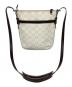 LOEWE (ロエベ) アナグラムショルダーバッグ ホワイト×ブラウン：15000円