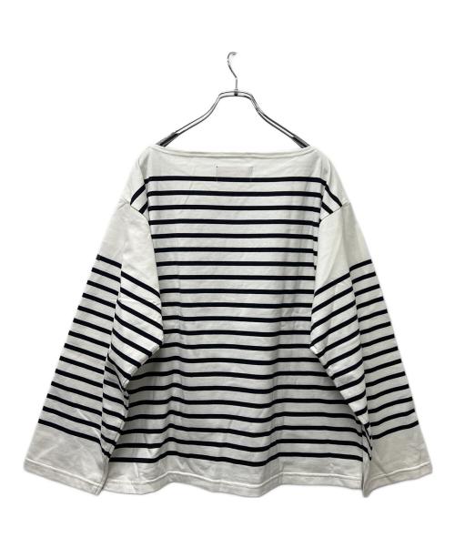 OUTIL（ウティ）OUTIL (ウティ) バスクシャツ ブラック×ホワイト サイズ:０の古着・服飾アイテム