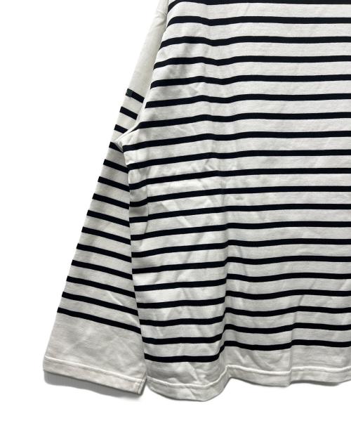 OUTIL（ウティ）OUTIL (ウティ) バスクシャツ ブラック×ホワイト サイズ:０の古着・服飾アイテム