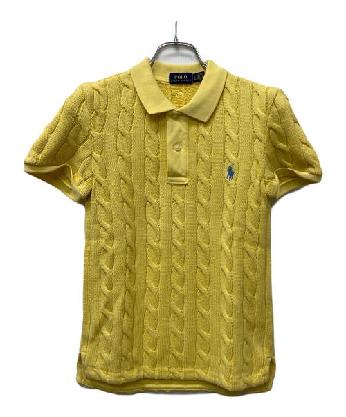 POLO RALPH LAUREN（ポロ・ラルフローレン）POLO RALPH LAUREN (ポロ・ラルフローレン) ニットポロシャツ イエロー サイズ:Ｓの古着・服飾アイテム