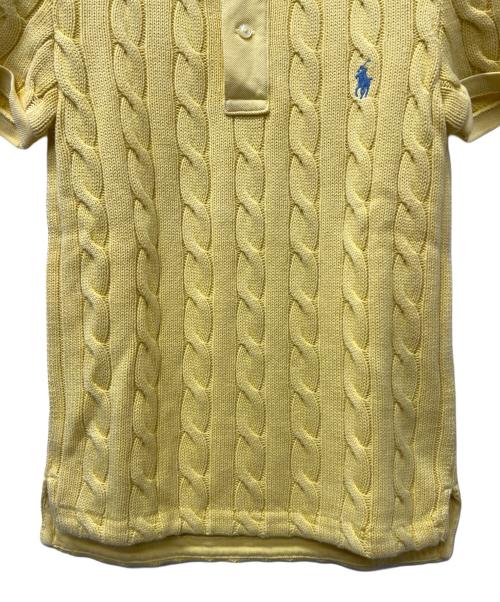 POLO RALPH LAUREN（ポロ・ラルフローレン）POLO RALPH LAUREN (ポロ・ラルフローレン) ニットポロシャツ イエロー サイズ:Ｓの古着・服飾アイテム