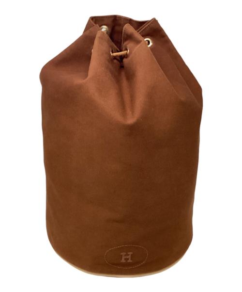 HERMES（エルメス）HERMES (エルメス) 巾着バッグ ブラウンの古着・服飾アイテム