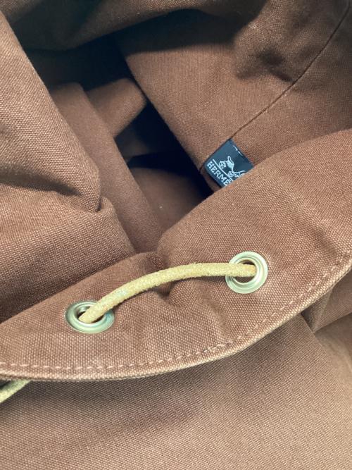 HERMES（エルメス）HERMES (エルメス) 巾着バッグ ブラウンの古着・服飾アイテム