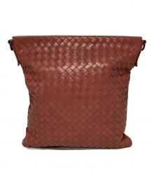 BOTTEGA VENETA（ボッテガベネタ）の古着「レザーショルダーバッグ」｜ピンク