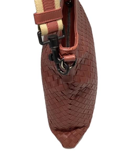 BOTTEGA VENETA（ボッテガベネタ）BOTTEGA VENETA (ボッテガベネタ) レザーショルダーバッグ ピンクの古着・服飾アイテム