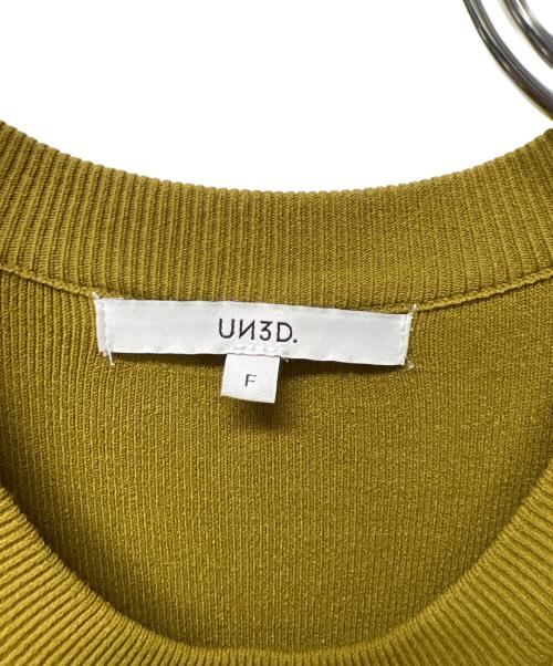 UN3D.（アンスリード）UN3D. (アンスリード) 長袖ワンピース オリーブ サイズ:FREEの古着・服飾アイテム
