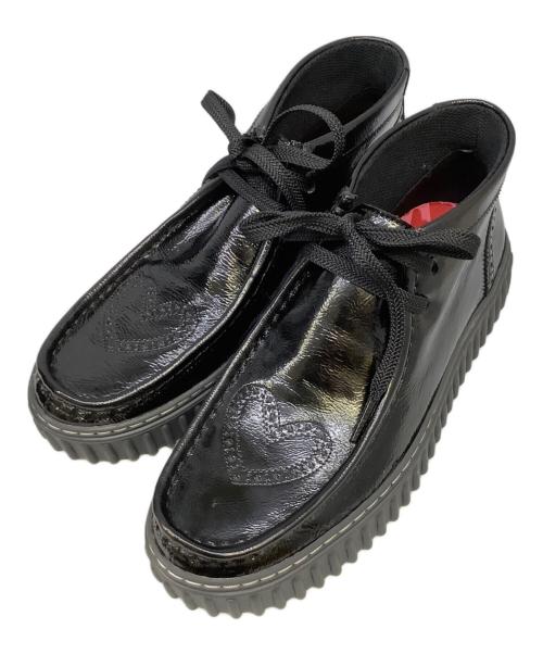 CLARKS（クラークス）CLARKS (クラークス) シューズ　	CLARKS（クラークス）　TORHILL HEART ブラック×ピンク サイズ:24cmの古着・服飾アイテム
